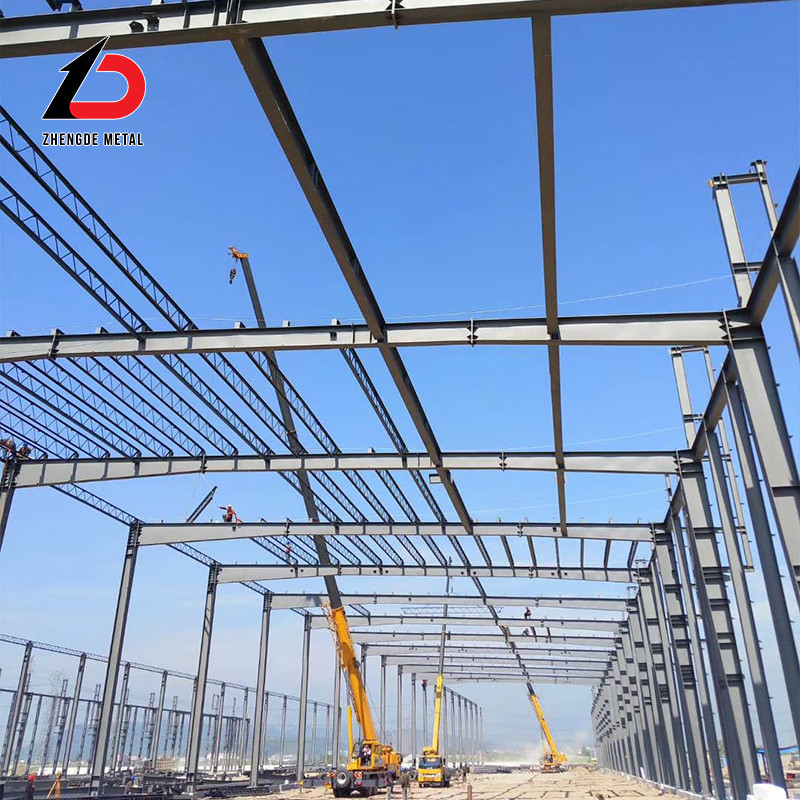 Hot Rolled Galvanized Prefabricated Steel Structure Building Office Factory Workshop