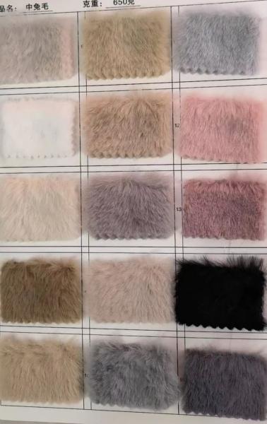 Polyester Rabbit Wool OEKO-TEX Luxury fashion Girls/Women Dress Anti-microbial Static-free