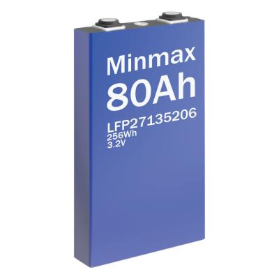 Prismatic Energy Storage LiFePO₄ Cell LFP27135206 3.2V 80000mAh Charge & Discharge Temperature -20℃~+60℃