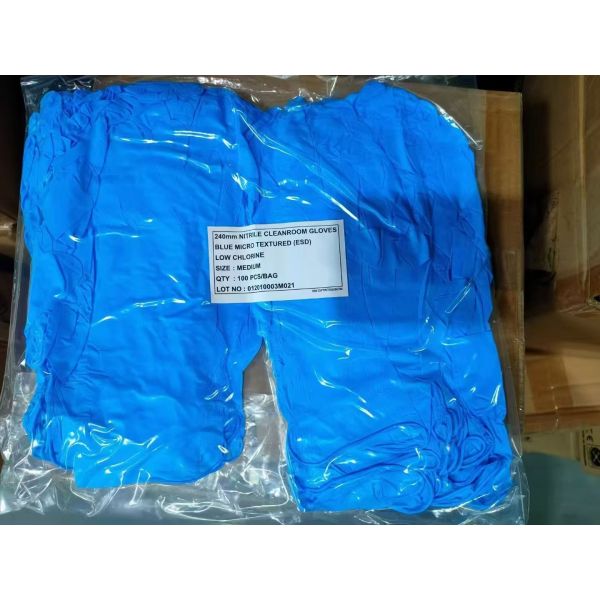 Antistatic Nitrile Disposable Gloves PCB Assembly Line Work Gloves