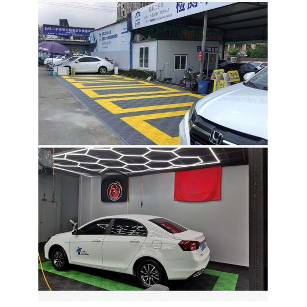 Car Wash Shop Floor Grille PP 40*40*2cm Grid Board Floor Mat Grid Floor Multi-Function