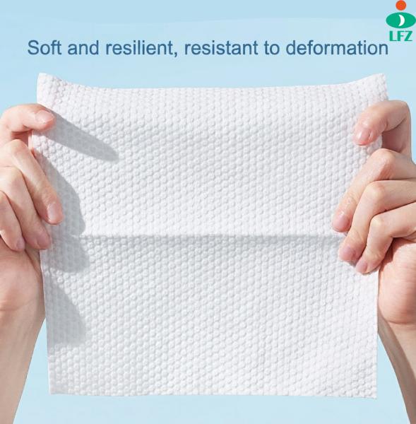 Disposable Face Towels 160 Count Hanging Design100% Bio-based Viscose Ultra Thick Face Towelettes