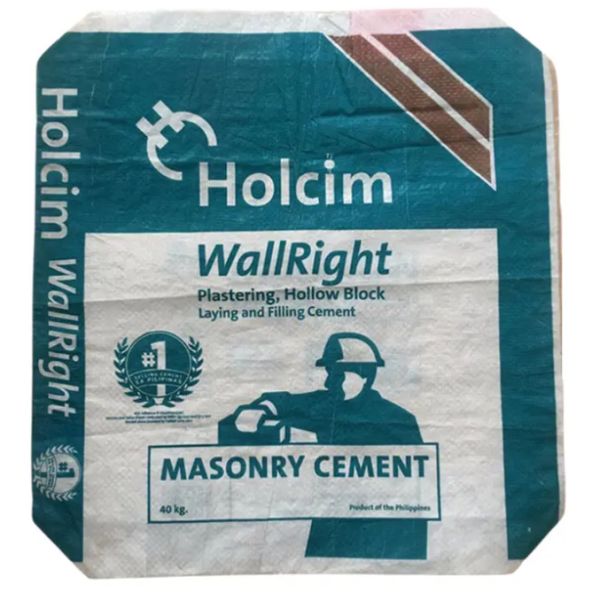 Plastic Cement Gypsum Plaster Bag PP Woven PE 50kg Double Fold