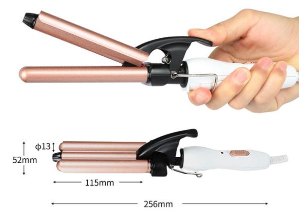 Digital Twisted Mini Hair Curler , 2 In 1 Hair Curler Straightener Ceramic Iron