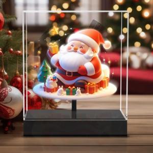 20CM 室内広告機器 3D ホログラム扇風機 クリスマス スーパーマーケット バー 新品デジタルサイネージディスプレイ