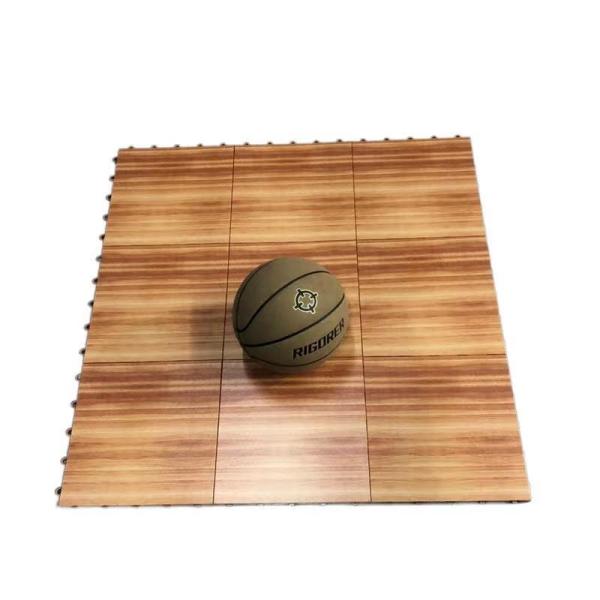 High Impact Polypropylene Sports Flooring Wooden Tiles for Indoor and Outdoor Courts