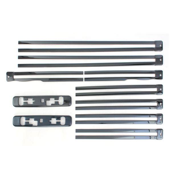 Stainless Steel Decorative Rail Trims for Toyota Alphard Vellfire2024 Interior Kits