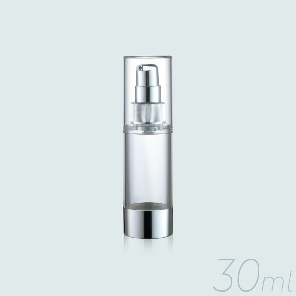 Cylindrical Shape Airless Pump Bottles Plastic And Metal Cream Pump Bottle GR202D