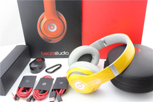 Beats by Dr.Dre Studio 2.0 Wireless Bluetooth Around-the-Ear Headband Headphones Orange   made in china grgheadsets-com.ecer.com