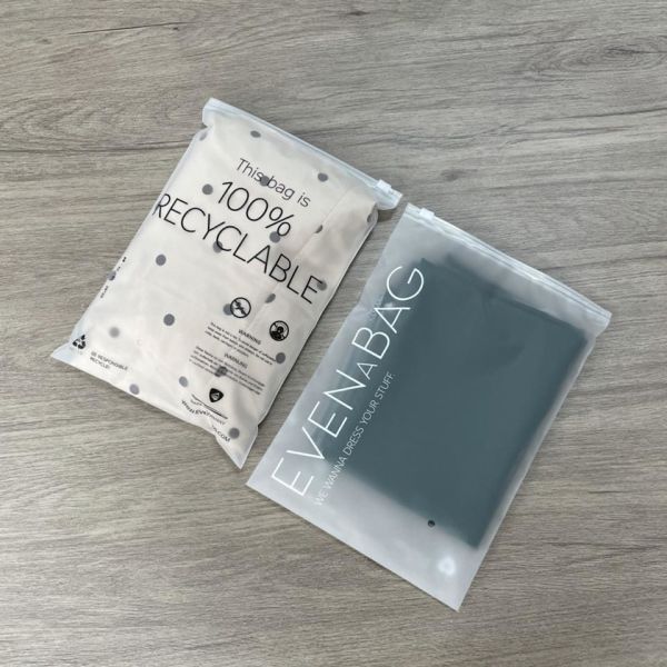 Frost Poly Zip Lock Swimwear Swimsuit Plastic Brief Boxers Underwear Package Custom Clothing Garment Clothes Packaging