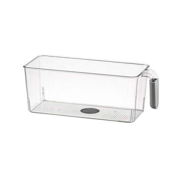 Refrigerator And Pantry Clear Storage Bins With Handles 30.5x12.5x11.5CM