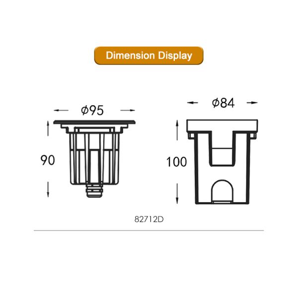 Adjustable Beam Angle LED Underground Light  Deep Anti-glare Recessed 4000K DIA95MM 3W CREE SMD 3535