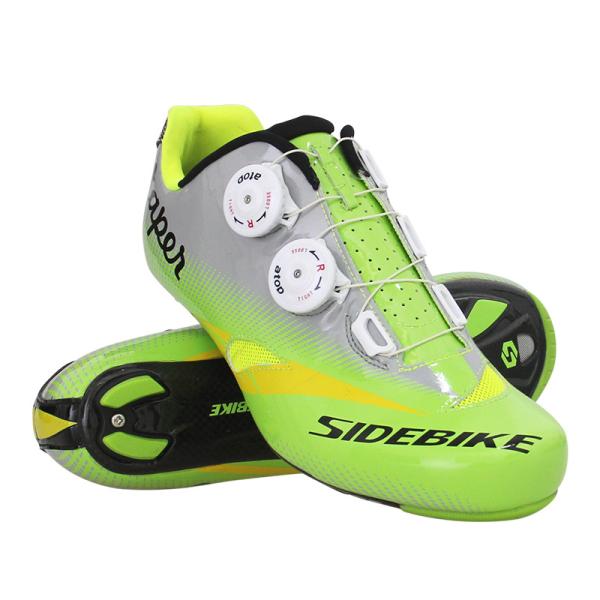 Carbon Plate SPD Indoor Cycling Shoes Double Atop Dials Adjustable Bike Shoes