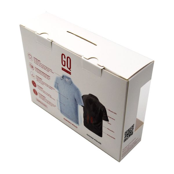 PVC + оконная коробка ясности Artpaper упаковывая для носков футболки