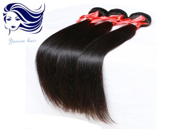 Das extensões cambojanas do cabelo do Virgin do negro como o azeviche micro reto de seda de trama