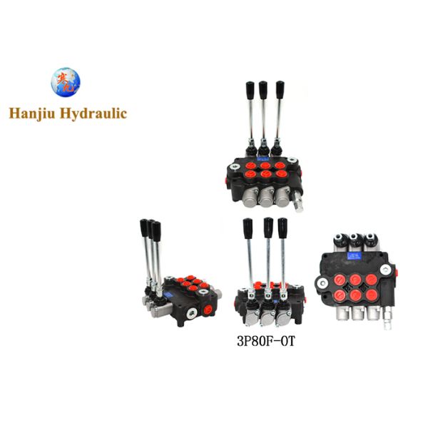 Leviers directionnels 21gpm Monoblock de la soupape de commande de machines agricoles hydrauliques 3
