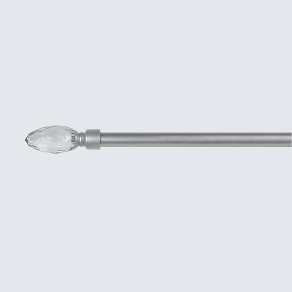 Matt Nickel Pipe Curtain Rods 22mm For Living Room Decoration