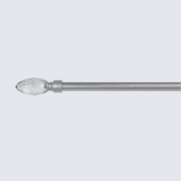 Matt Nickel Pipe Curtain Rods 22mm For Living Room Decoration