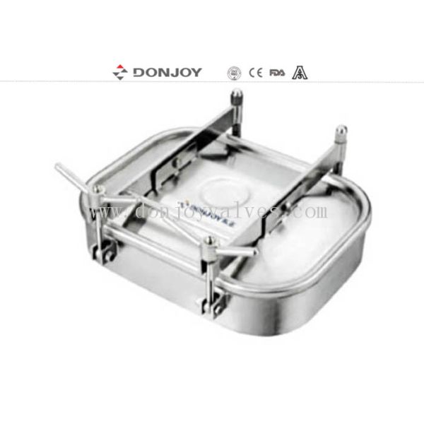 3А / SMS / ISO Санитарная прямоугольная крышка водозаборного отверстия резервуара