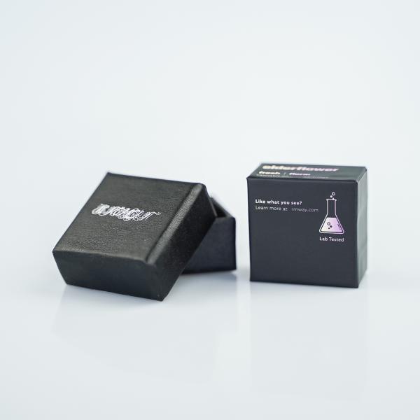 Custom Logo Rigid Cardboard Mini Jewelry Box with PVC Accessories Plastic Material Structure