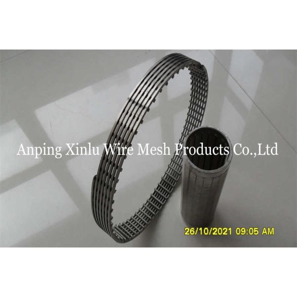 Wedge Wire Wound Johnson Continuous Slot Water Well Screen Pipe Electrolytic Polishing