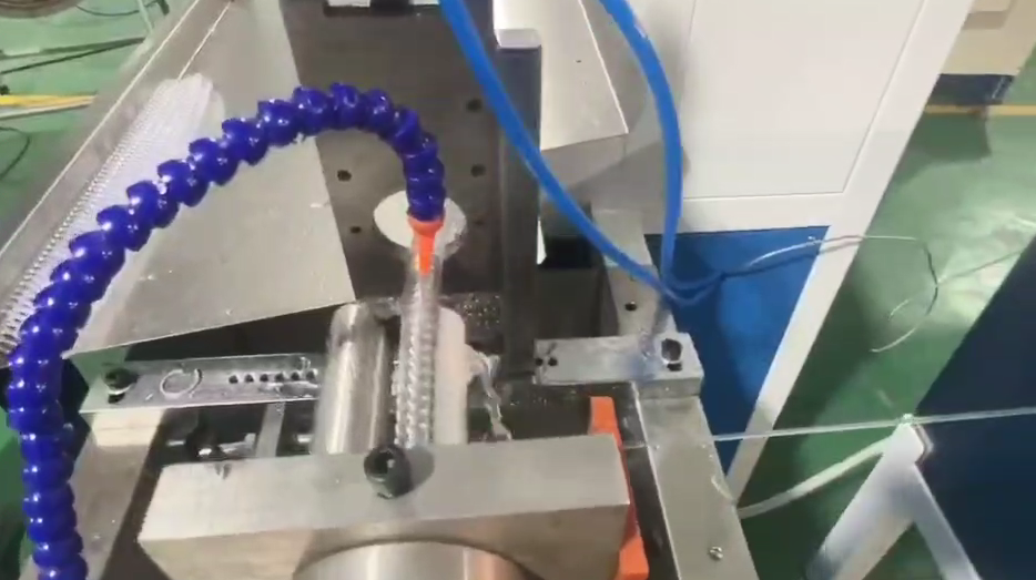 Plastic Spiral Forming Machine With Dual Water Tanks And Touchscreen For PVC PP PET