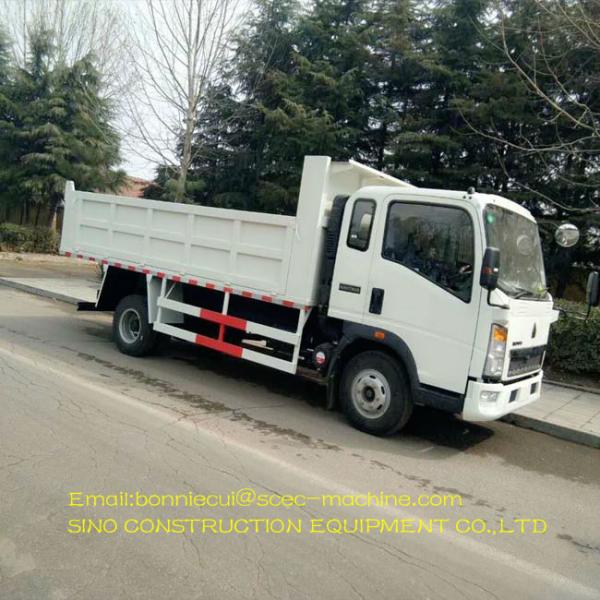Diesel Small Dump Truck 6 Wheels Light Truck Cargo 5 - 10 Tons Loading