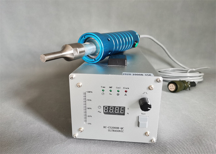 ультразвуковой сварщик пятна 800w с подсказкой 35Khz рожка титана 10mm сваривая