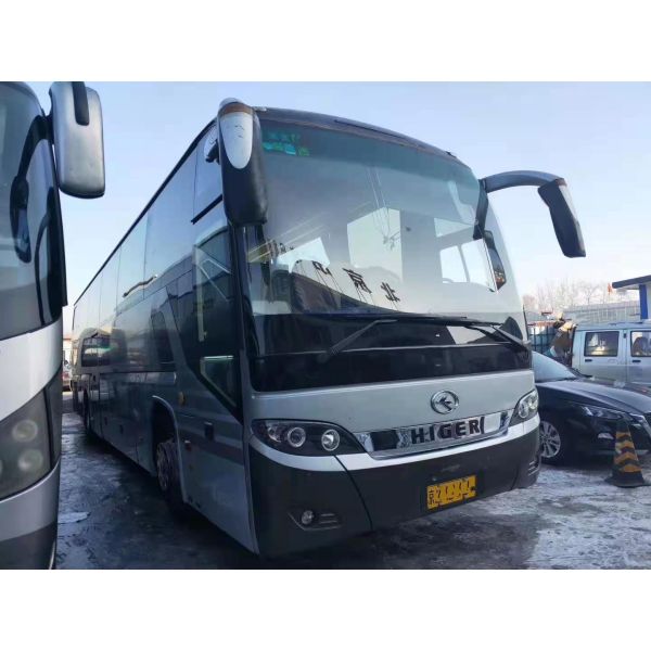 12m Airbag Chassis KLQ6125 53 Seats Used Higer Bus Euro III Coach Bus