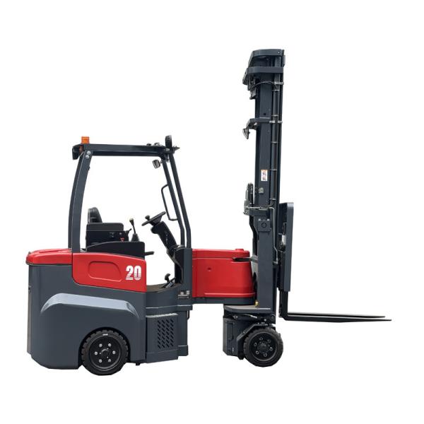 New design seated 2ton narrow aisle electric articulated forklift warehouse forklift truck