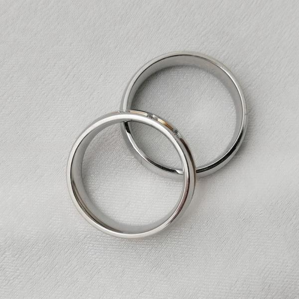 Couples Cubic Zirconia Stainless Steel Rings 6mm Silver Gold Knurling Diamond Patterns