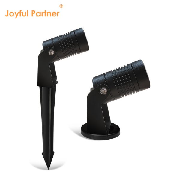 LED Garden Spotlight With Spike Or Aluminum Mounting Base 1*3W LED 2700K 2Year Warranty