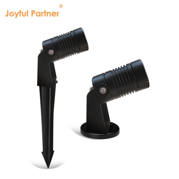 Iluminação exterior Lâmpadas de jardim LED pequenas com base de montagem de espigão ou alumínio