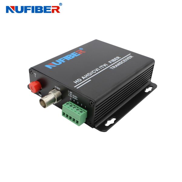 1RS485 1BNC Fiber Audio Converter , Optical Video Transmitter And Receiver