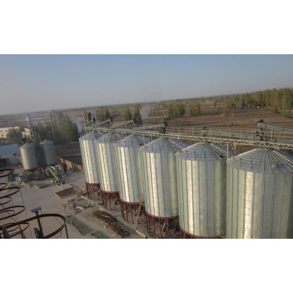 Instalación fácil de acero empernada de Silo de grano de la asamblea 12 meses de garantía