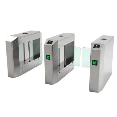 Pedestrian DC Motor Swing Barriers Turnstiles Anti-explosion Card Swiping Wing Gates Free Software