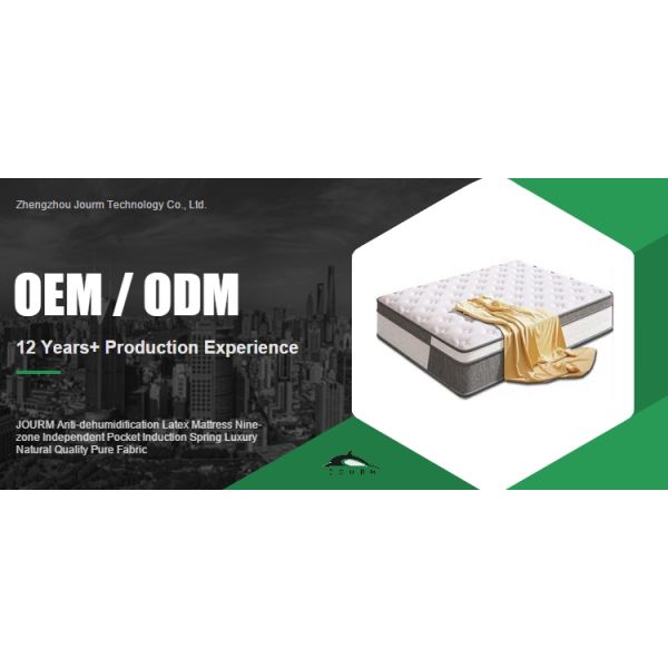 JOURM Nine-zone Independent Pocket Induction Spring Luxury Natural Pure Fabric Mattress