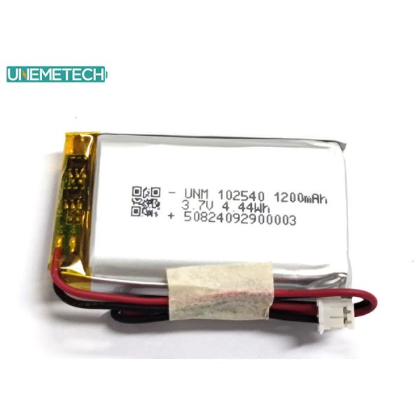 2C Fast Charge Lithium Polymer Battery 102540 3.7V 1200mAh LiPo Battery For Medical Devices