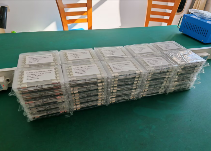 Tubo de muestreo combinado con adsorbente para COV