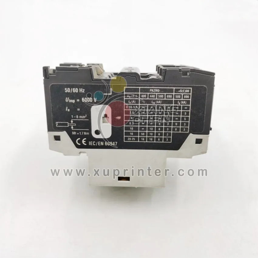 Moeller Motor Protective Starter Pkzm0-10 Q52 Rotary Knob Printing Machine
