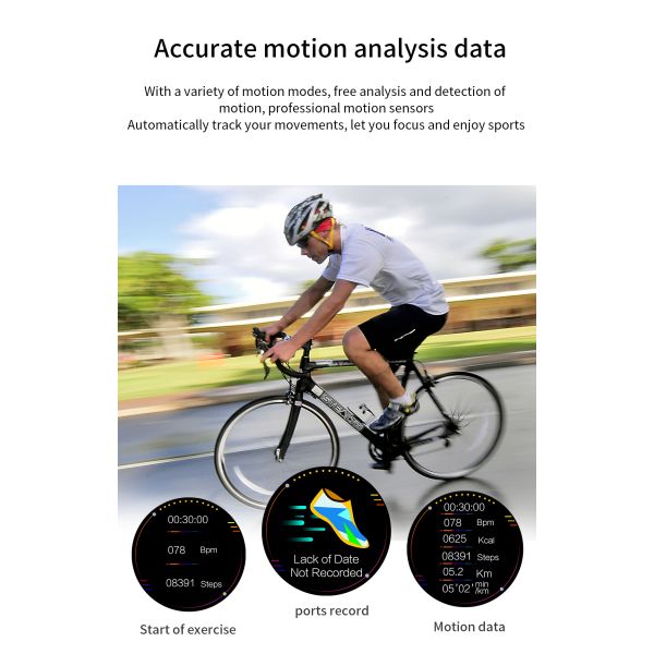 Случая Smartwatch дозора MK11 шагомера спорта фитнес умного водоустойчивый