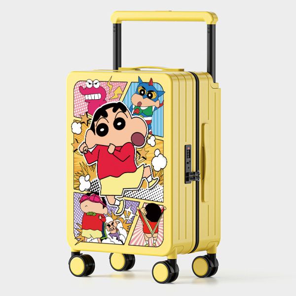 3pcs High Quality Travel Trolley 4 Wheels ABS+PC print Luggage Trolley Suitcases  Sets for Long-distance Travel