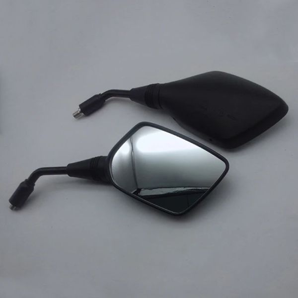 Black Custom E4 Approved Motorcycle Rear View Mirror Universal Fit