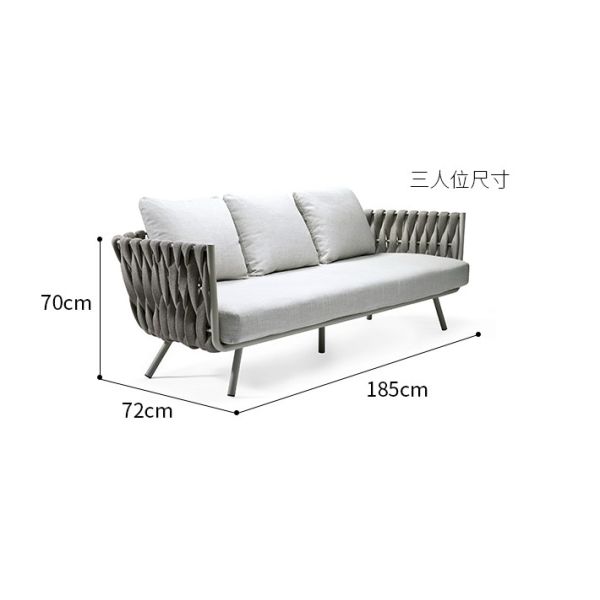 New design Patio Garden Furniture Single Sofa Outdoor Furniture Poolside chair