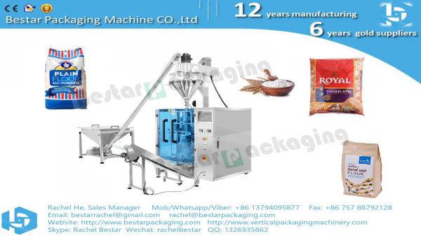 Bestar powder packing machine with high quality branded PLC servo BSTV-550DZ