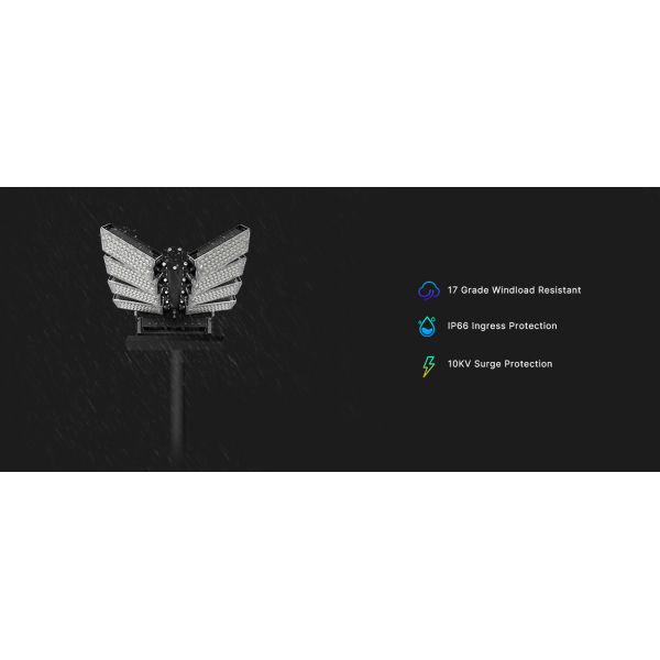 Водоустойчивый на открытом воздухе стадион СИД освещает вращающееся освещение стадиона спорт ИП65