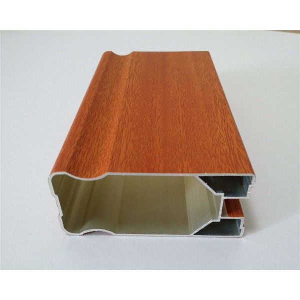 Wood Finish Aluminium Kitchen Profile Quality Light Glass Door Profile