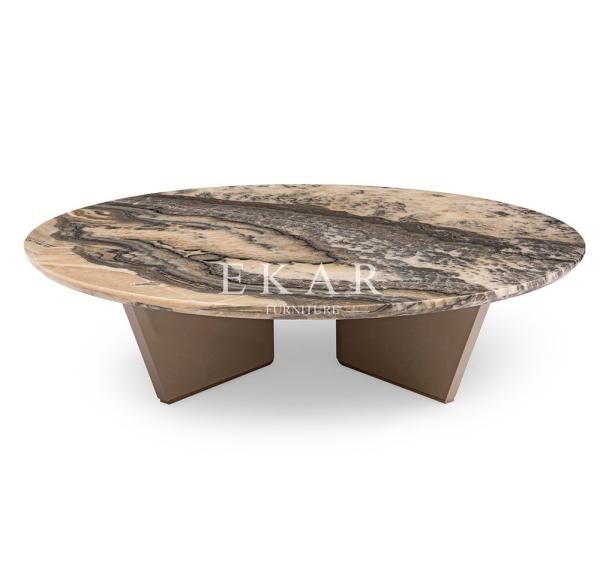 High End Design Round Luxury Marble Coffee Table W001H2B