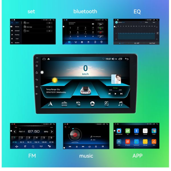 10.1 дюймовый OEM авто мультимедийный проигрыватель Автомобильное видео Для Hyundai Tucson 2006-2012 Android 10.0 Quad Core Автомобильное радио DVD GPS