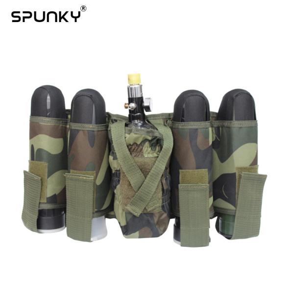 Camo Military Paintball 4+1 Harness Battle Pack for Load 4 Pods and 1 HPA Tank